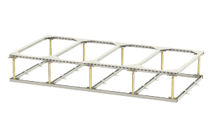 Base de soporte de rack de montaje de acero con perfil C